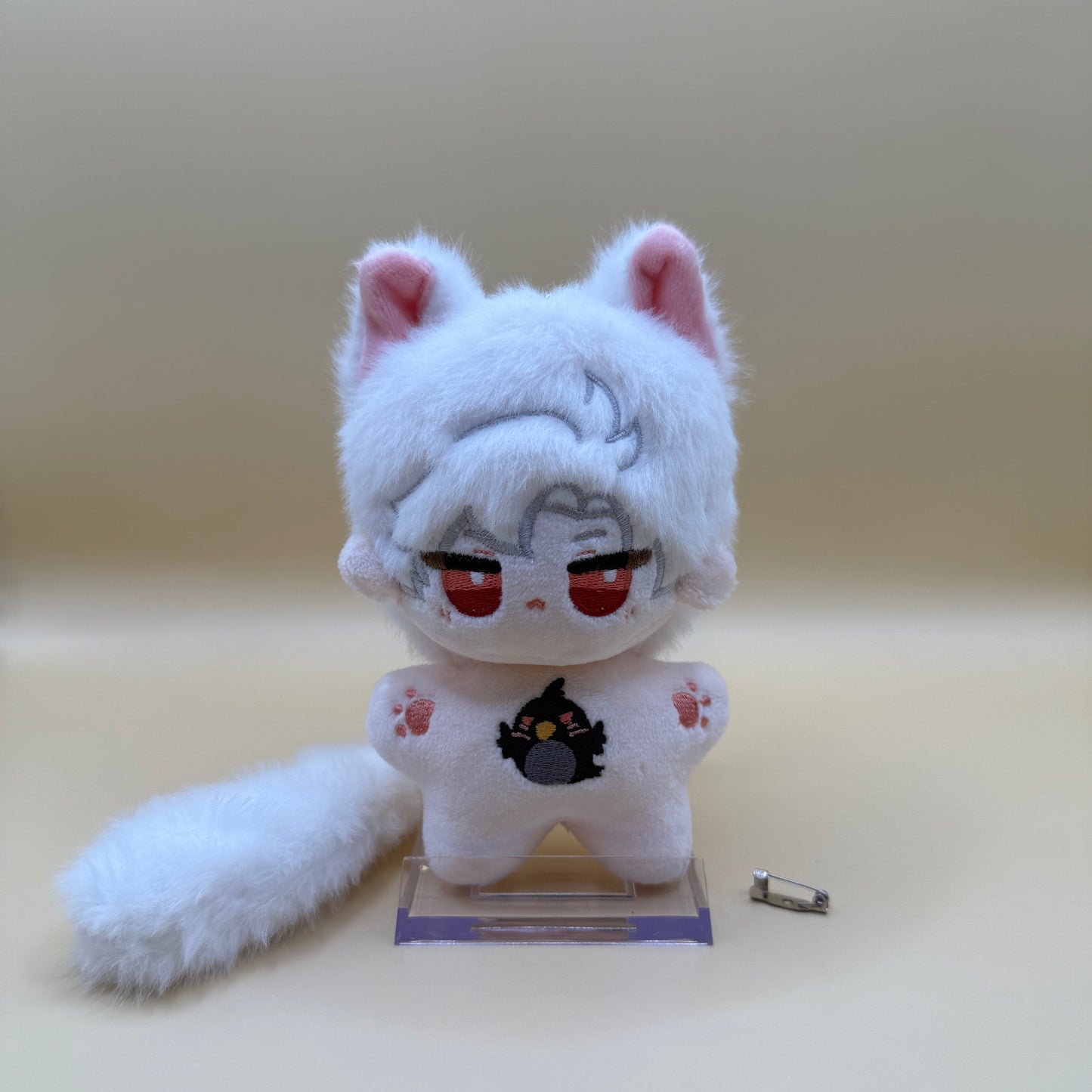 Sylus Angry Face Plush – with Pin-On Tail (10cm)｜ Love and Deepspace