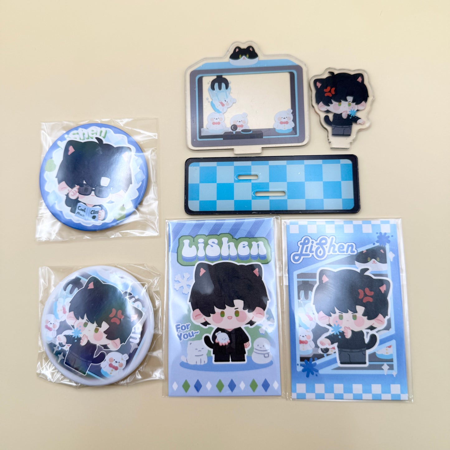 Love and Deepspace | Sylus | Rafayel | Xavier | Zayne | Caleb Button/Dual-slots Acrylic Stand/Card Set