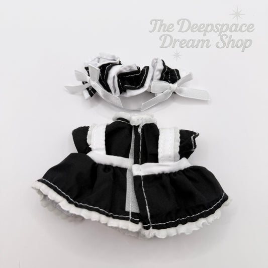 [For 10/15 cm Doll] Maid Outfit Doll Clothes