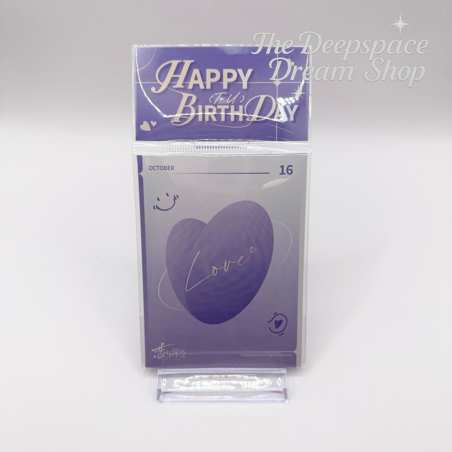 [Official Merch] Love and Deepspace Xavier 2024 Birthday Celestial Message Series Polaroid Card Set