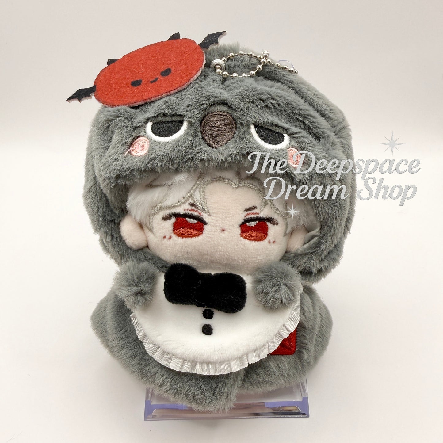Love and Deepspace | Sylus ｜ Rafayel ｜Zayne｜Xavier | Caleb Plushie Doll Keychain With Cape & Bib Scarf Set (10 cm)