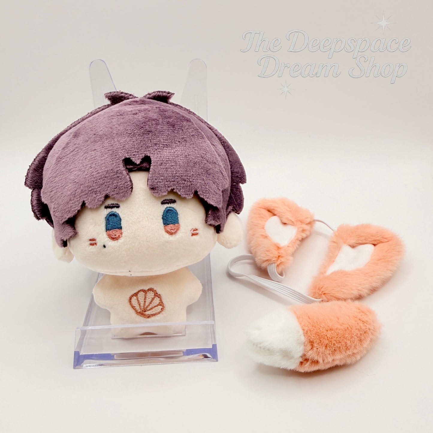 Love and Deepspace Plushie Keychain 10cm with Removable Animal Ears & Magnetic Tail
