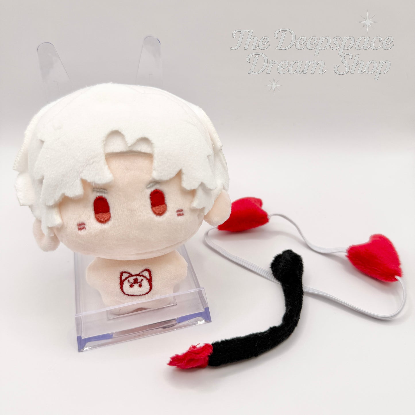 Love and Deepspace Plushie Keychain 10cm with Removable Animal Ears & Magnetic Tail