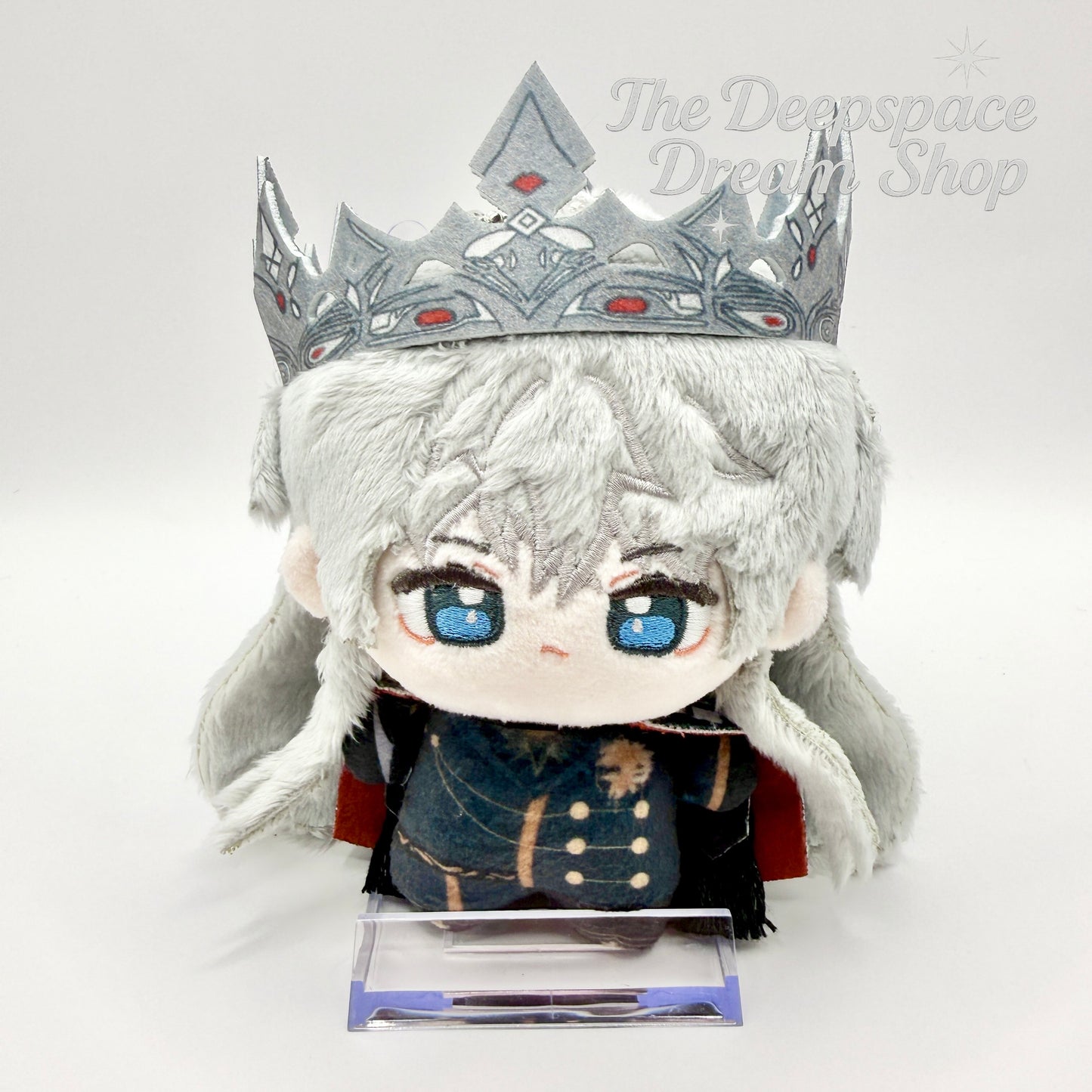 Love and Deepspace Fallen Crown Xavier Plushie/Doll/Keychain (10cm) - Removable Crown & Cloak
