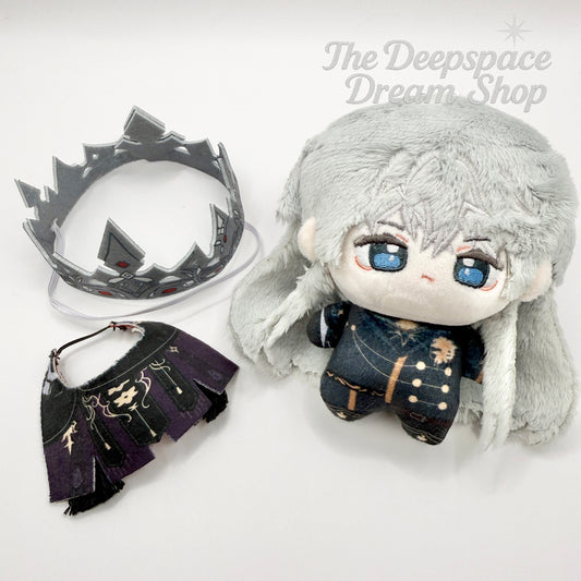 Love and Deepspace Fallen Crown Xavier Plushie/Doll/Keychain (10cm) - Removable Crown & Cloak