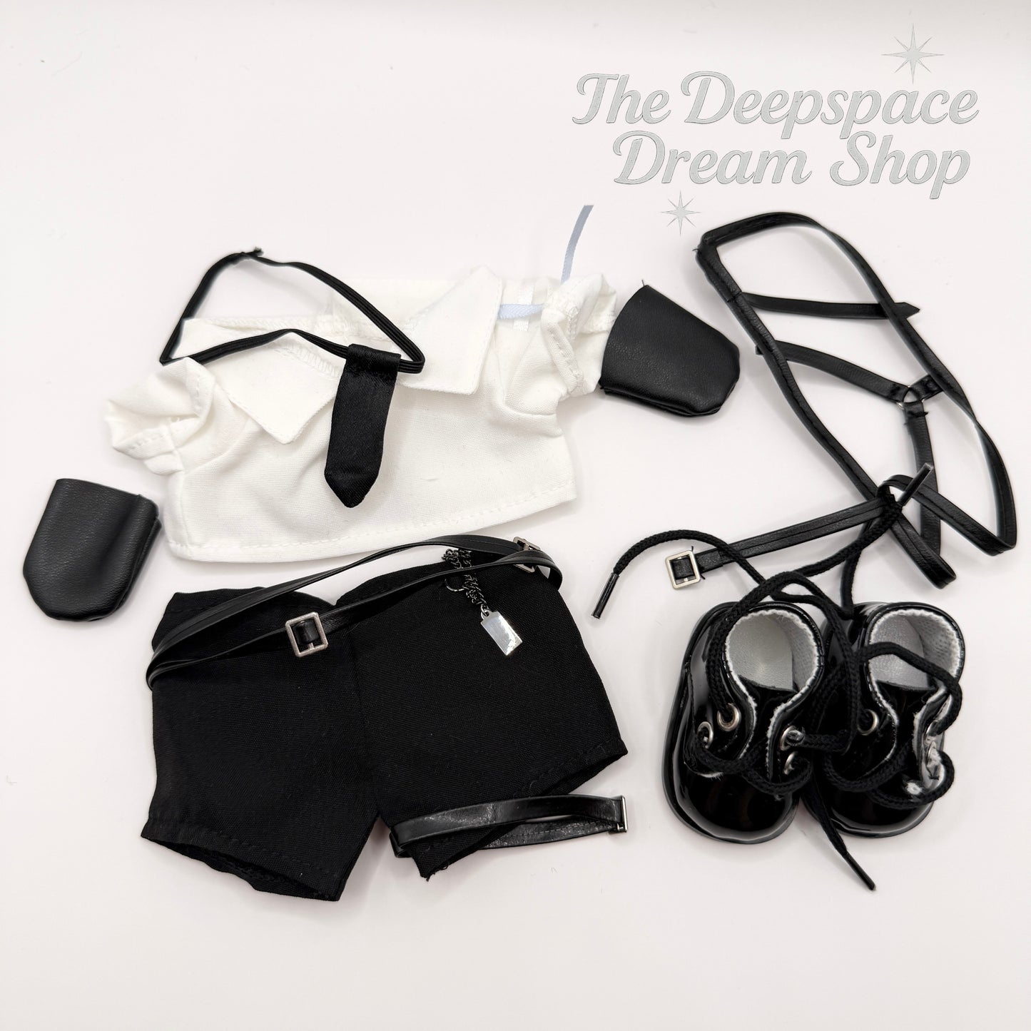 Love and Deepspace outfit set - including Shirt, Pants, Shoes & Accessories for 20cm