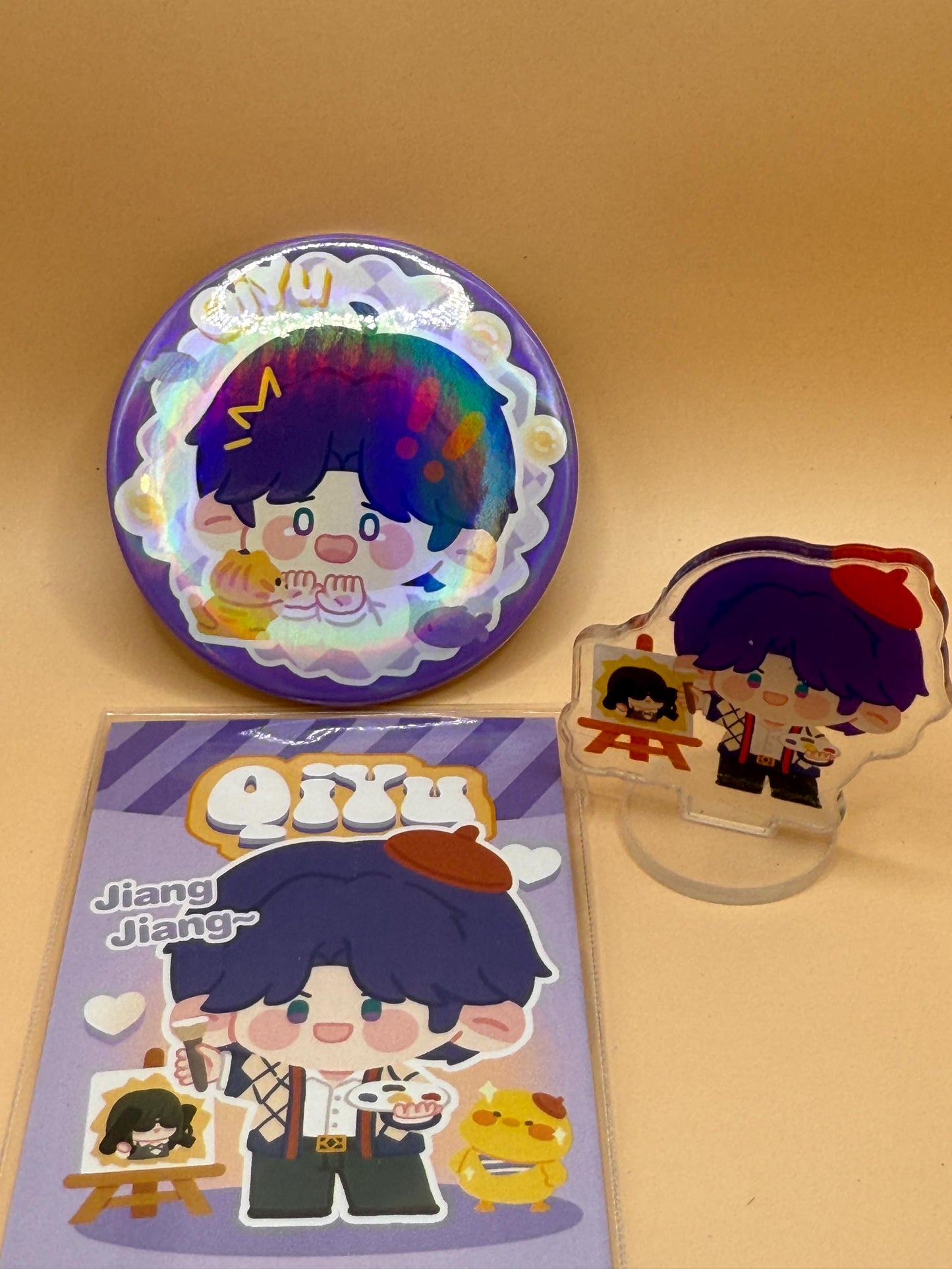 Love and Deepspace Rafayel  | Xavier  Happy Birthday Button/Mini Stand/Card Set