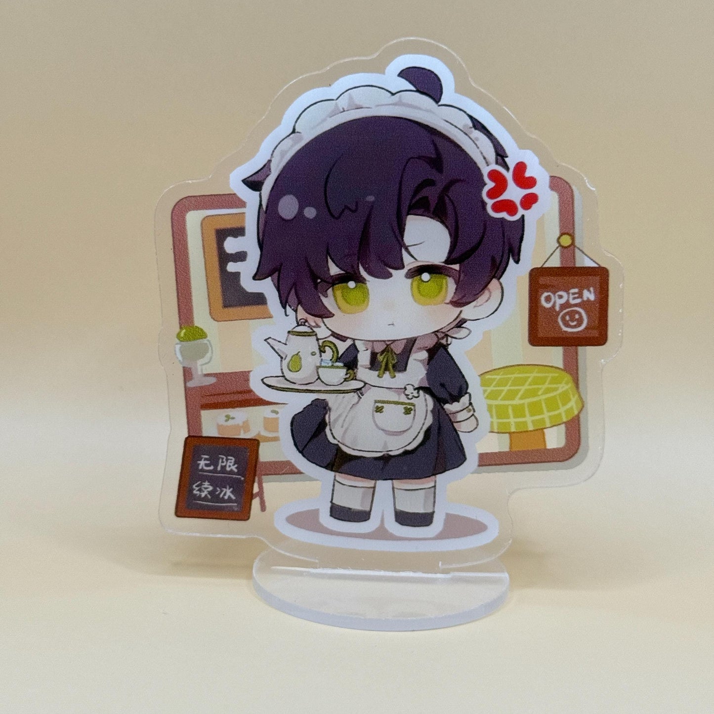 Love and Deepspace | Sylus | Rafayel | Xavier | Zayne | Caleb Maid Outfit Acrylic Stand